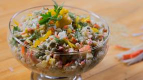 طريقة عمل سلطة الأرز مع الكراب