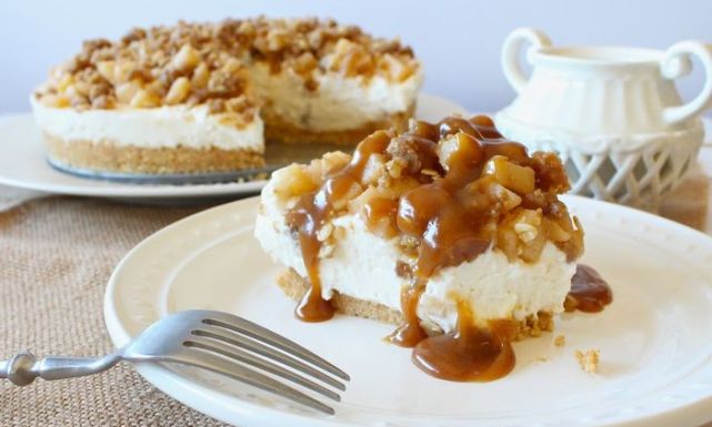 طريقة عمل تشيز كيك الزبادي بصوص التفاح Just Food