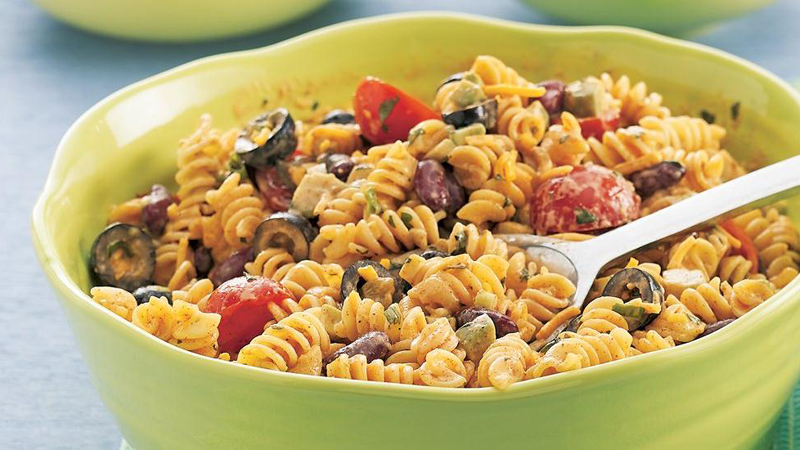 طريقة عمل سلطة المعكرونة بالصلصة المكسيكية Just Food