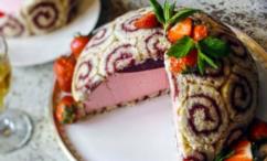 طريقة عمل كيك لفائف الشارلوت