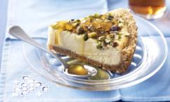 طريقة عمل تشيز كيك الزبادي بالفستق والعسل