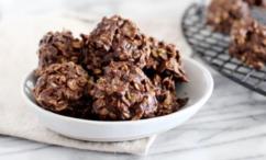 طريقة عمل كوكيز غير مخبوز بالشوكولاته وزبدة الفول السوداني لدايت الكيتو