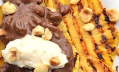 طريقة عمل الأناناس المشوي بالنوتيلا