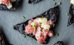 طريقة عمل رقائق ورق النوري مع التونة بالتارتار