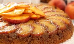 طريقة عمل كيك الخوخ الطازج