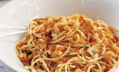 طريقة عمل السباغيتي ببطارخ السمك البوري