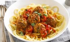 طريقة عمل السباغيتي الخفيفة مع كرات اللحم
