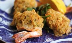 طريقة عمل الجمبري المحشي بكعكات الكابوريا