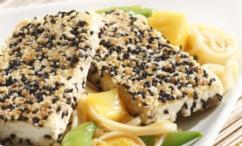 طريقة عمل التوفو المغطى بالسمسم