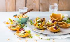 طريقة عمل لقيمات التونا بالأفوكادو والتارتار