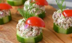 طريقة عمل ساندويتشات الشاي بالخيار والتونة