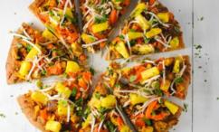 طريقة عمل بيتزا الخضار الملونة