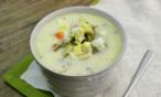 طريقة عمل شوربة البطاطا والسبانخ