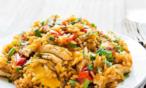 طريقة عمل الدجاج مع الأرز في قدر الطهي الفوري