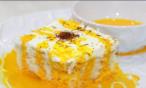 طريقة عمل كيكة الزعفران مع الصوص