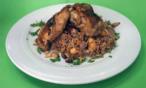 طريقة عمل دجاج المحمر مع الأرز الشرقي