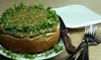 طريقة عمل كيكة السبانخ بالجبنة