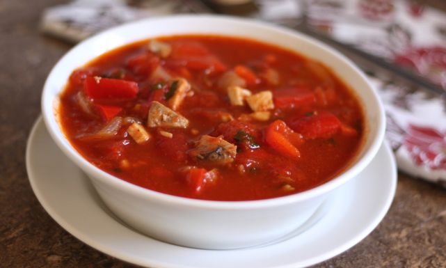 طريقة عمل شوربة الفلفل الحار: