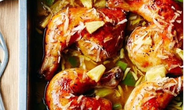 طريقة عمل دجاج هاواي