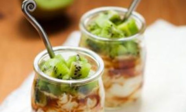 طريقة عمل حلى الكيوي والريكوتا
