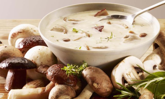 طريقة عمل شوربة الفطر بالحليب: