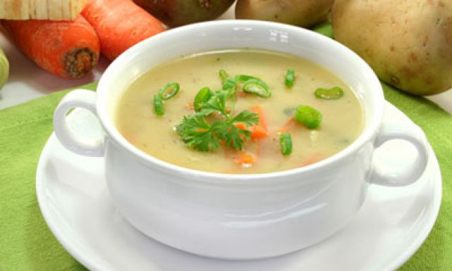 طريقة عمل شوربة البطاطس والبرتقال