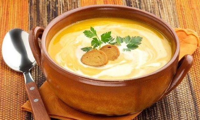 طريقة عمل شوربة اليقطين والبطاطس: