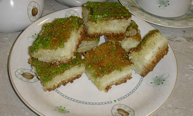 بسبوسة خضراء بالتوفي