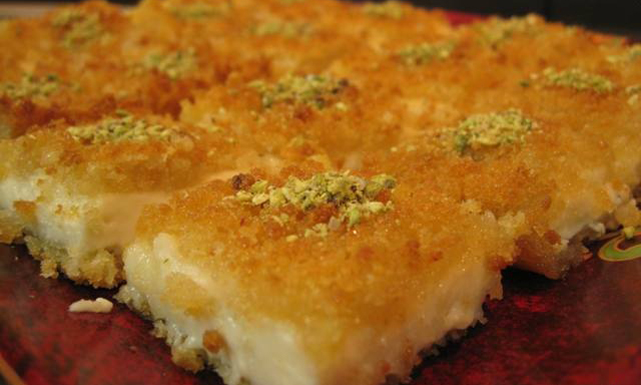 كنافة التوست بالمهلبية 